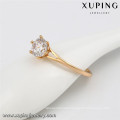 13934 Xuping simple design gold plated finger wedding rings